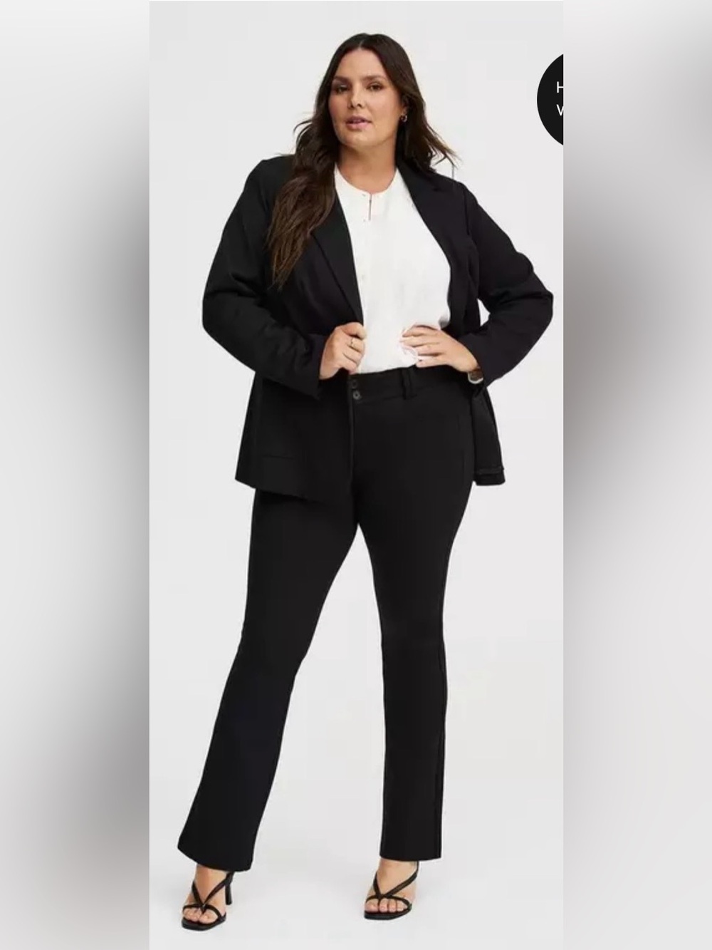 torrid Black Bootcut Stretch Pants